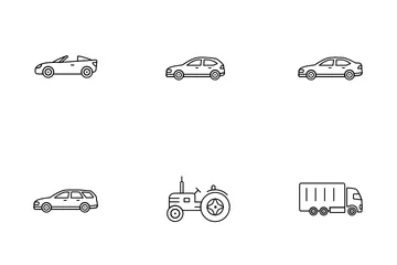 Tipos de veículos Pacote de Ícones