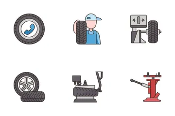 Tire Fitting Icon Pack
