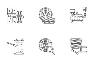 Tire Fitting Icon Pack