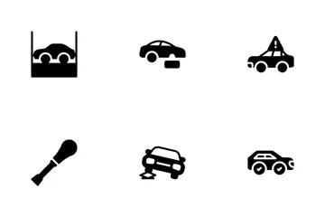 Tire Repair Services Icon Pack