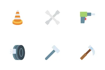 Tire Repair Services Icon Pack