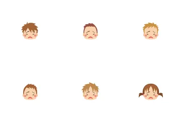 Tired Kids Icon Pack