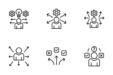 Toma de decisiones Paquete de Iconos