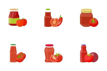 Tomato Sauce Icon Pack