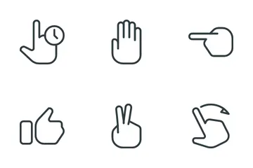 Touch Gestures Icon Pack