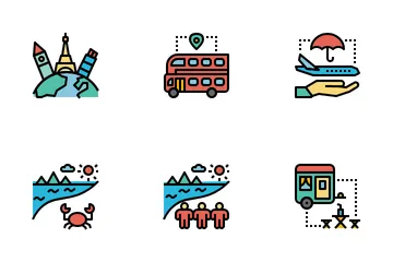 Tourism And Travel Icon Pack