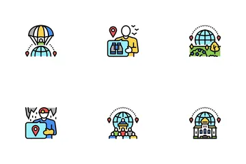 Tourism Travel Types Icon Pack