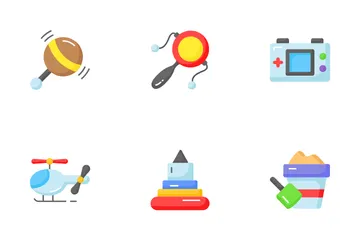 Top 10 Flat Circular Flat icon