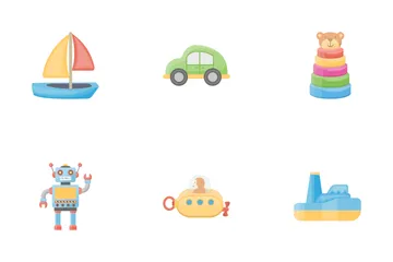 Toys Flat Icon Pack