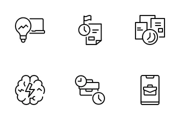 Trabajo de oficina Paquete de Iconos