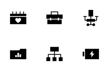 Trabajo de oficina Paquete de Iconos