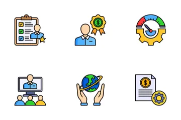 Trabajo remoto Paquete de Iconos