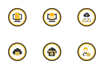 Trabajo remoto Paquete de Iconos