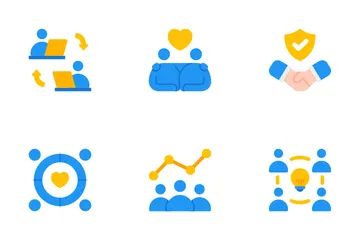 Trabalho em equipe Pacote de Ícones