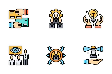 Trabalho em equipe Pacote de Ícones