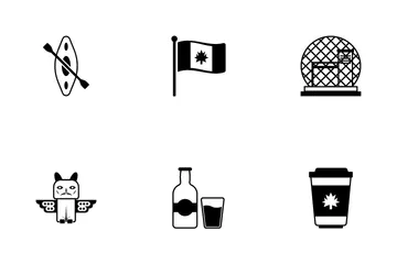 Traditional Canadian Culture Icon Pack