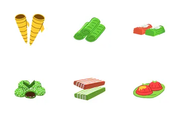 Traditional Indonesian Food Icon Pack