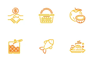 Traditional Markets Indonesia Icon Pack