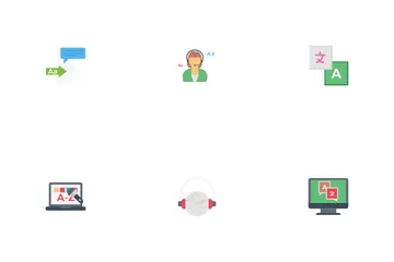 Traducción e Interpretación Icon Pack
