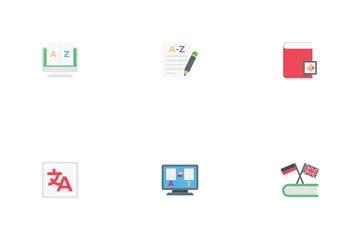 Traducción e Interpretación Icon Pack