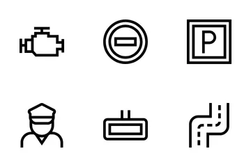 Traffic And Driving Icon Pack