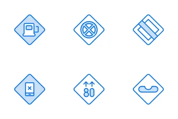 Traffic And Road Sign Icon Pack