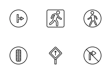 Traffic And Road Signs  Vol 1 Icon Pack