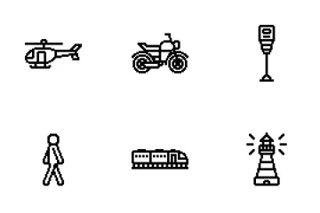 Traffic And Transportation Icon Pack