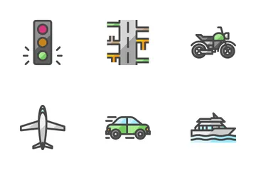 Traffic And Transportation Icon Pack