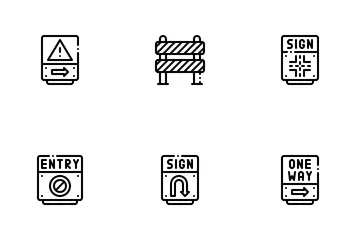 Traffic & Road Signs Icon Pack