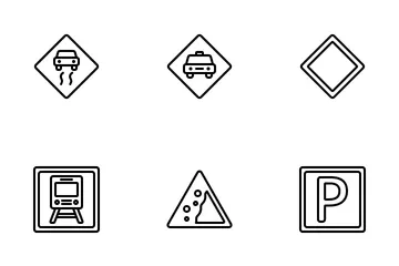 Traffic Signs Icon Pack