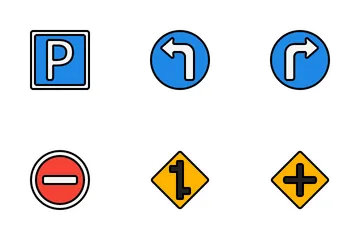 Traffic Signs Icon Pack