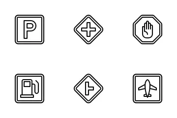 Traffic Signs Icon Pack