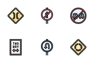 Traffic Signs Icon Pack