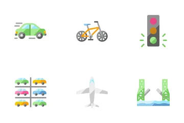 Trafic et transport Icon Pack