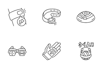 Tragbare Technologie Icon Pack