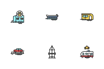 Trailer Transport Icon Pack
