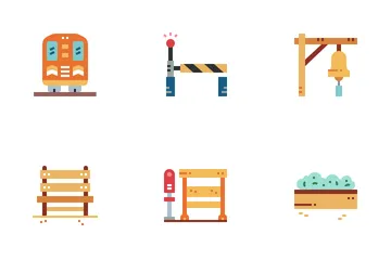 Train Station Icon Pack