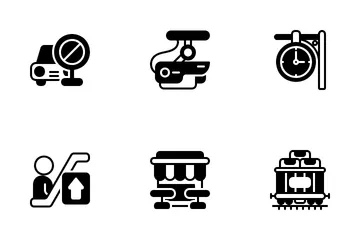 Train Station Icon Pack