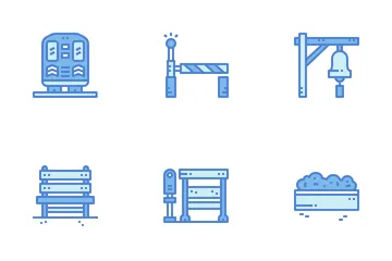 Train Station Icon Pack