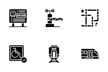 Train Station Icon Pack