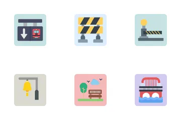 Train Station Icon Pack