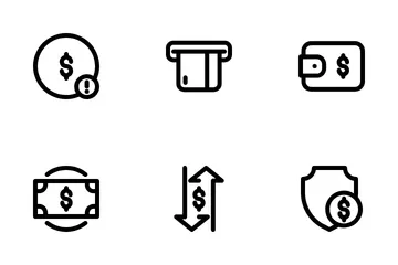 Transaction numérique Icon Pack