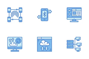 Transferencia de datos Paquete de Iconos