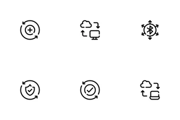 Transferencia de datos Paquete de Iconos