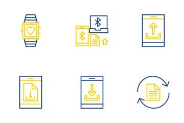 Transferencia de datos Paquete de Iconos