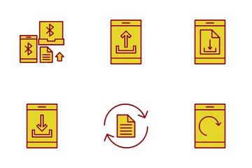 Transferencia de datos Paquete de Iconos