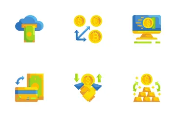 Transferencia de dinero Paquete de Iconos