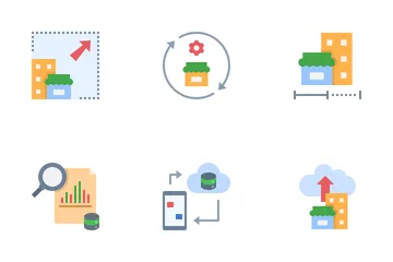 Transformation numérique des PME Pack d'Icônes