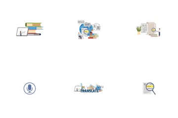 Translator And Translation Service Icon Pack